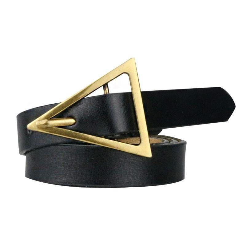 ceinture annees 50 a boucle triangulaire or 920